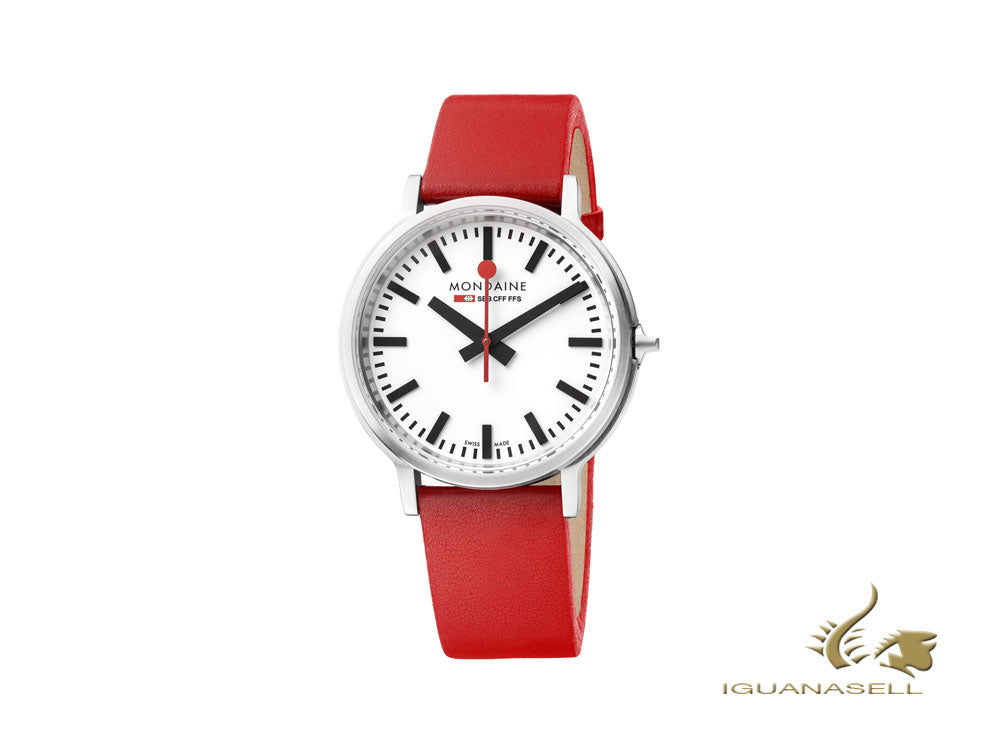 Mondaine SBB Stop2go BackLight Quartz Watch, 41mm, MST.4101B.LC