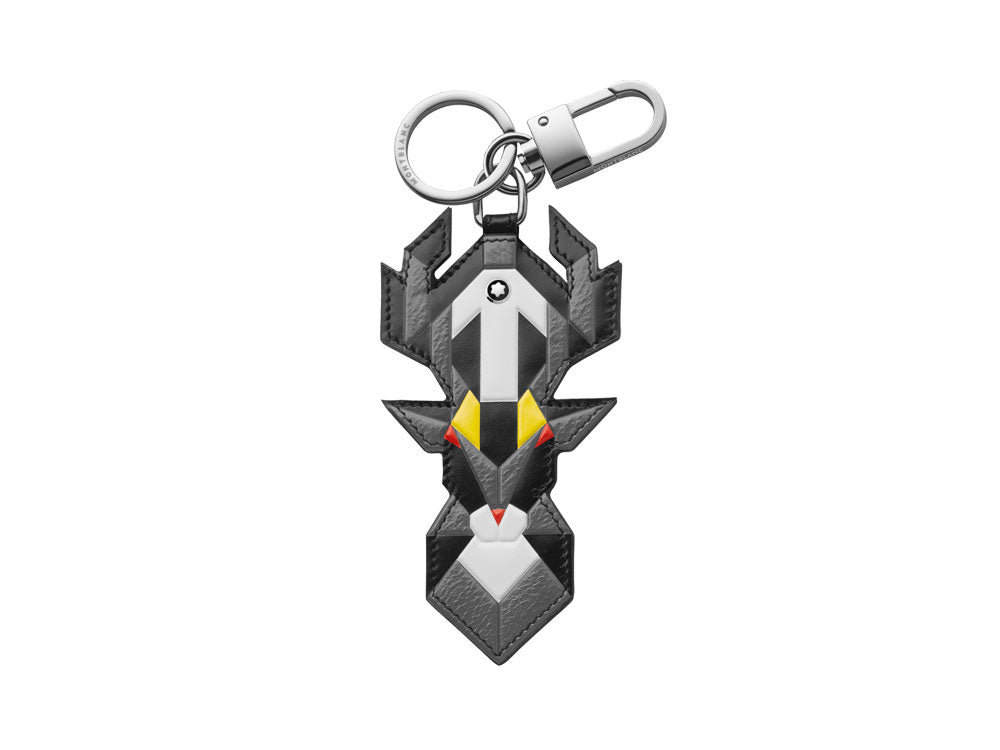 Montblanc Meisterstück Soft Grain Deer Key ring, Steel, Leather, Grey, 118747