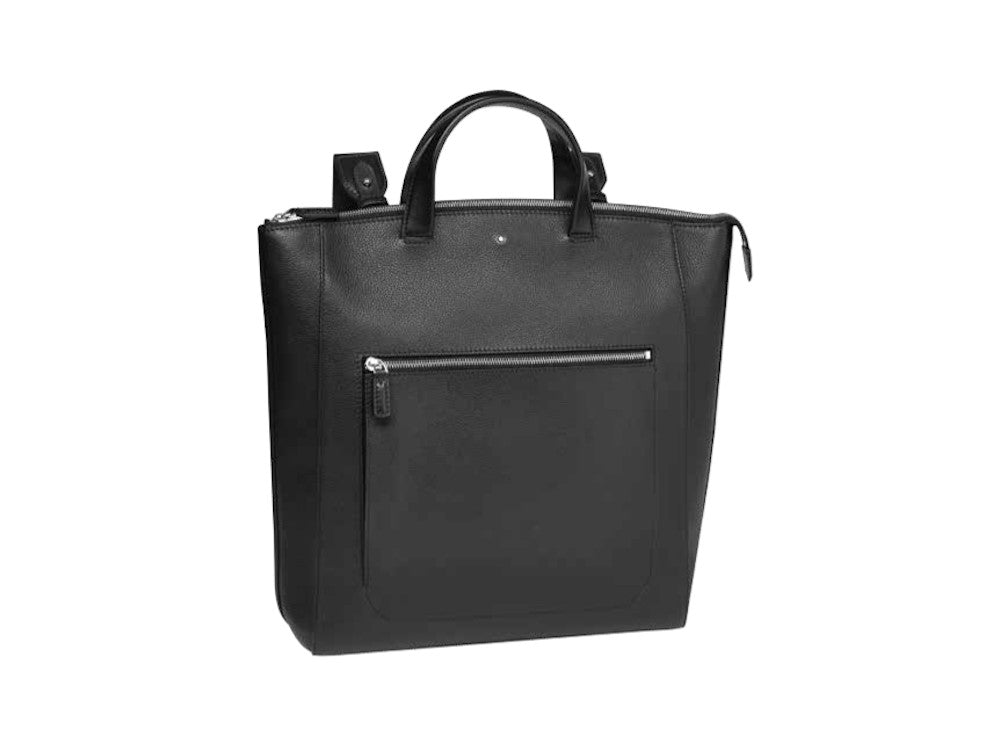 Montblanc Meisterstück Soft Grain "Tote" bag, Leather, Black, Zip, 126236