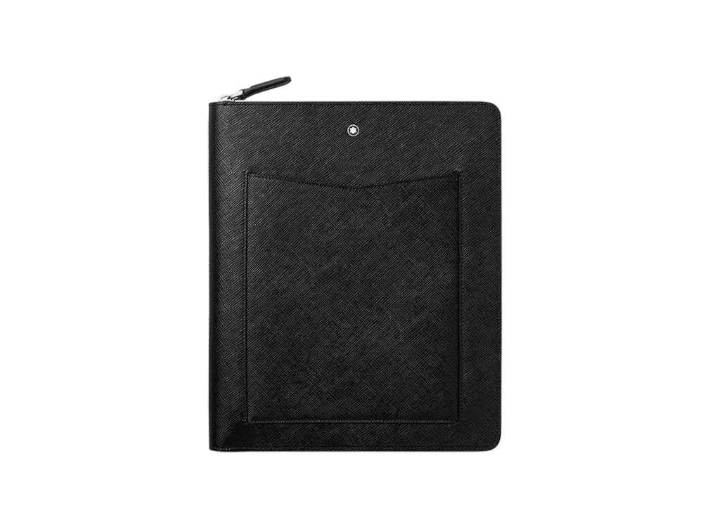 Montblanc Sartorial Notebook holder, Leather, Black, Zip, 128662