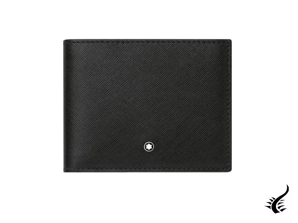 Montblanc Sartorial Wallet, Leather, Jacquard, Black, 6 Cards, 113215