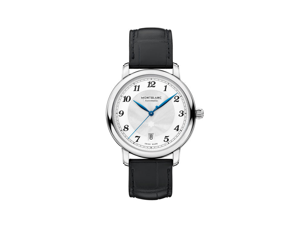 Montblanc Star Legacy Automatic Watch, 39 mm, White&Silver, Cayman Band, 116522
