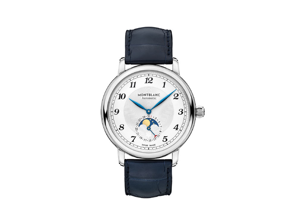 Montblanc Star Legacy Moonphase Automatic Watch, 42mm, White, Cayman, 117578