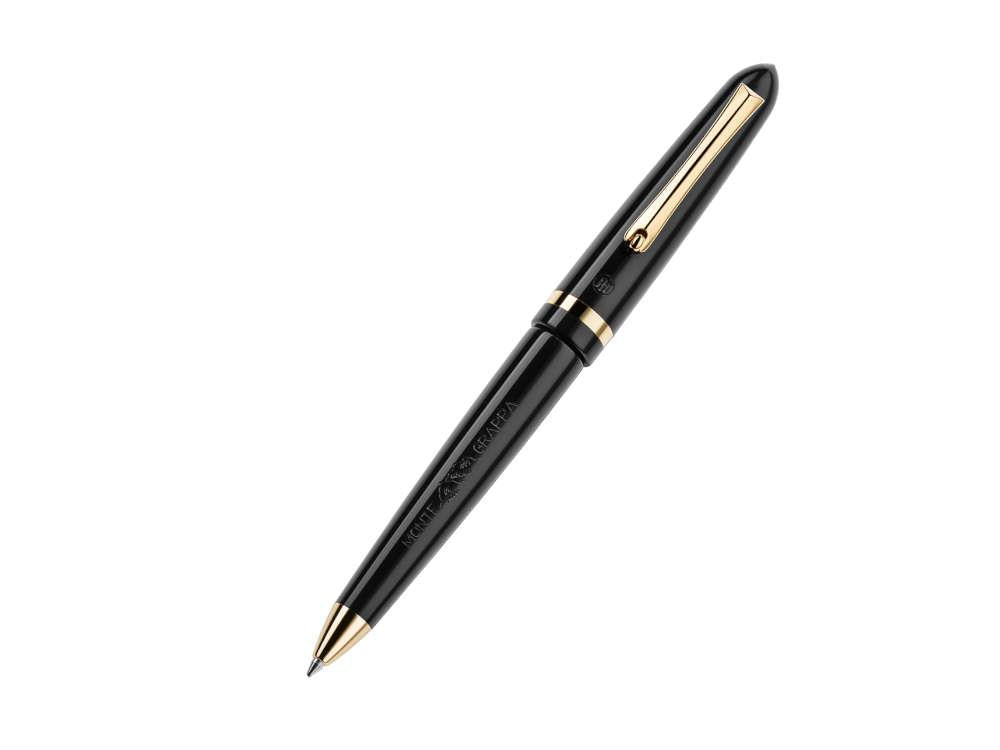 Montegrappa Venetia Ballpoint pen, Black Resin, Gold plated, ISVENBAC