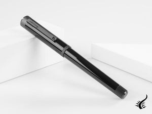 Montegrappa Zero Fountain Pen, Black Resin, Flex, ISZEI-XC