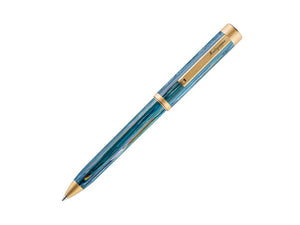 Montegrappa Zero Zodiac Cancer Ballpoint pen, Blue, Gold plated, ISZEZBIY-G9
