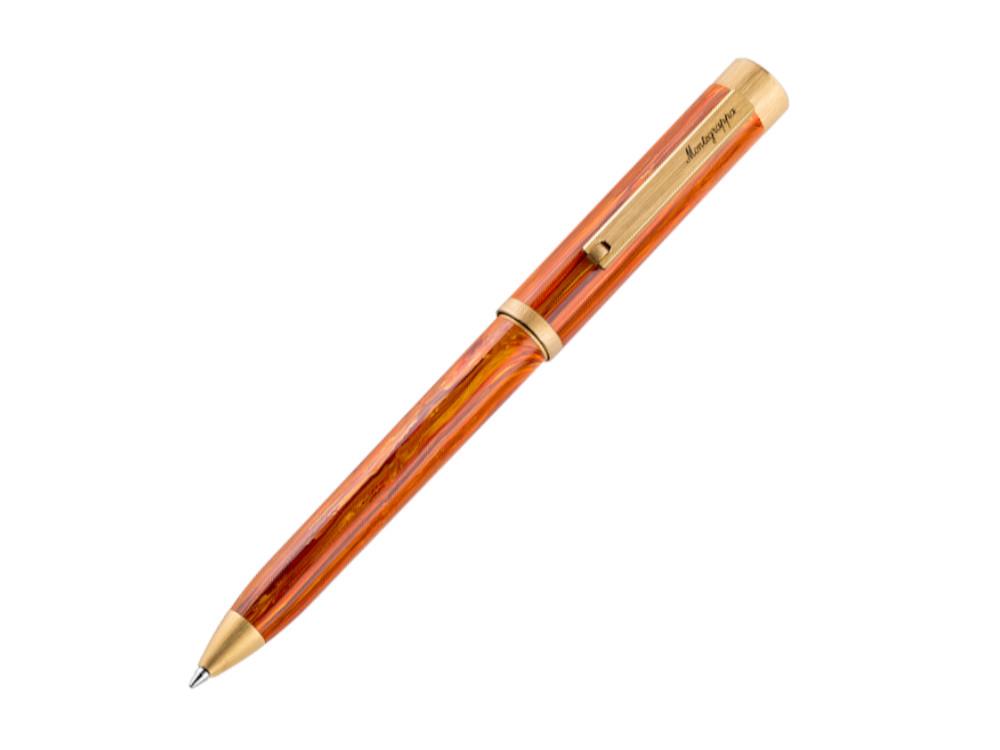 Montegrappa Zero Zodiac Leo Ballpoint pen, PVD Gold, Orange, ISZEZBIY-O2