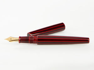 Nakaya Cigar Portable Fountain Pen, Aka-Tamenuri, Decapod, Ebonite