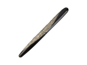Nakaya Cigar "The Moon" Fountain Pen Long, Ebonite, Gold 14k rodhium