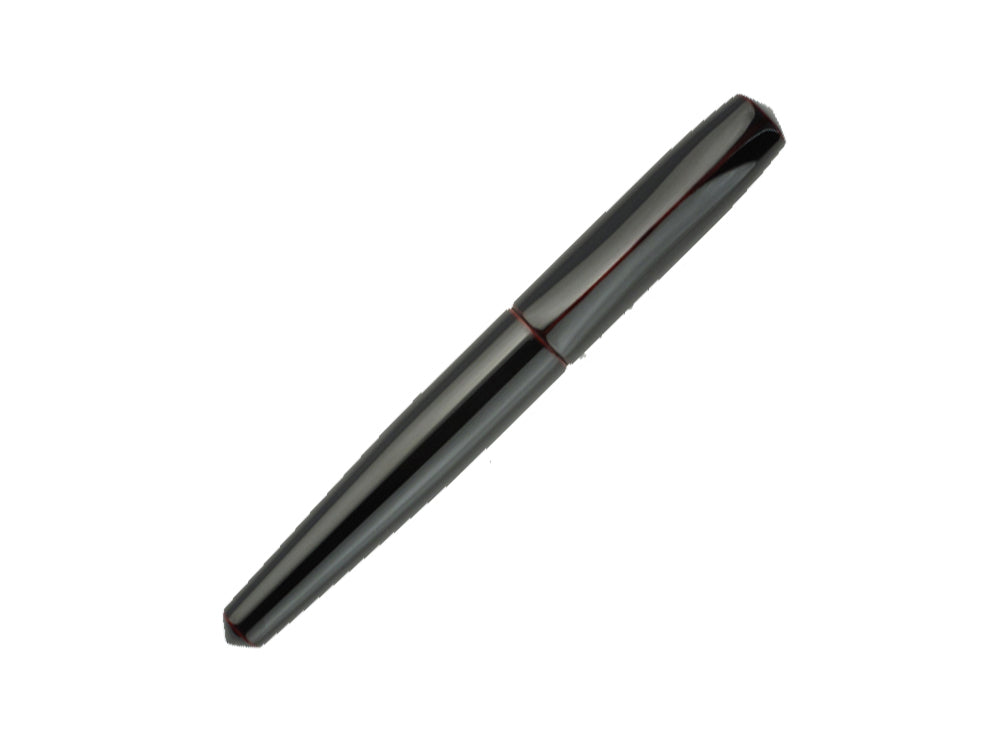 Nakaya Dorsal Fin Ver.1 Fountain Pen Kuro-Tamenuri, Urushi lacquer