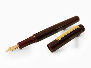 Nakaya Neo-Standard Fountain Pen, Aka-Tamenuri, Ebonite, Music