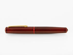 Nakaya Writer Fountain Pen Aka-Tamenuri, Piccolo, Ebonite, Two toned nib