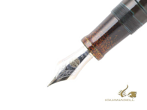 Nakaya Cigar Fountain Pen Piccolo Palmet, Ebonite and Urushi lacquer