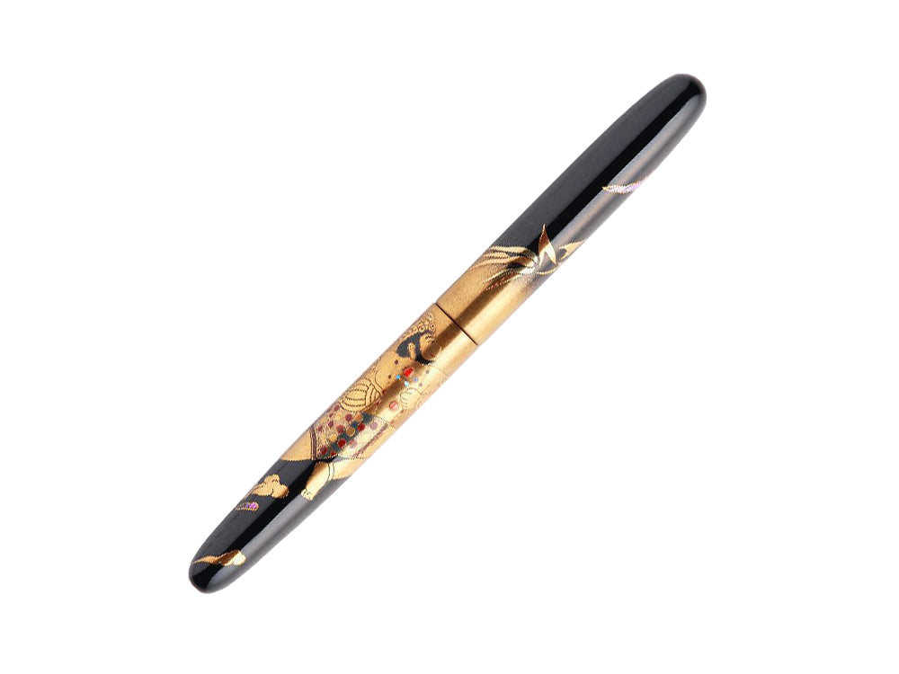 Nakaya Cigar Makie Hanuman Fountain Pen, Long, Ebonite