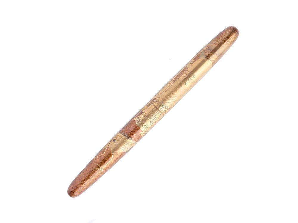Nakaya Cigar Makie Jurojin Fountain Pen, Long, Urushi lacquer