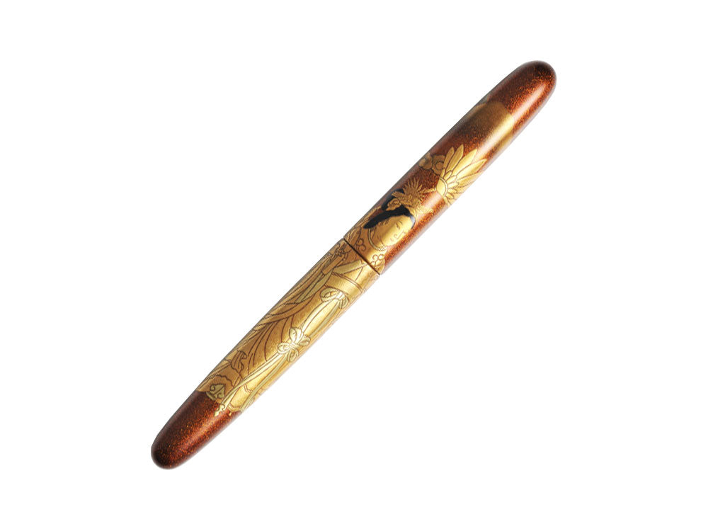 Nakaya Cigar Makie Seiohbo Fountain Pen, Long, Ebonite