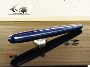 Nakaya Cigar Portable Shobu Fountain Pen, Ebonite and Urushi lacquer