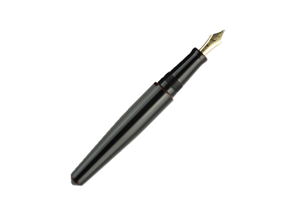 Nakaya Dorsal Fin Ver.1 Fountain Pen Kuro-Tamenuri, Urushi lacquer