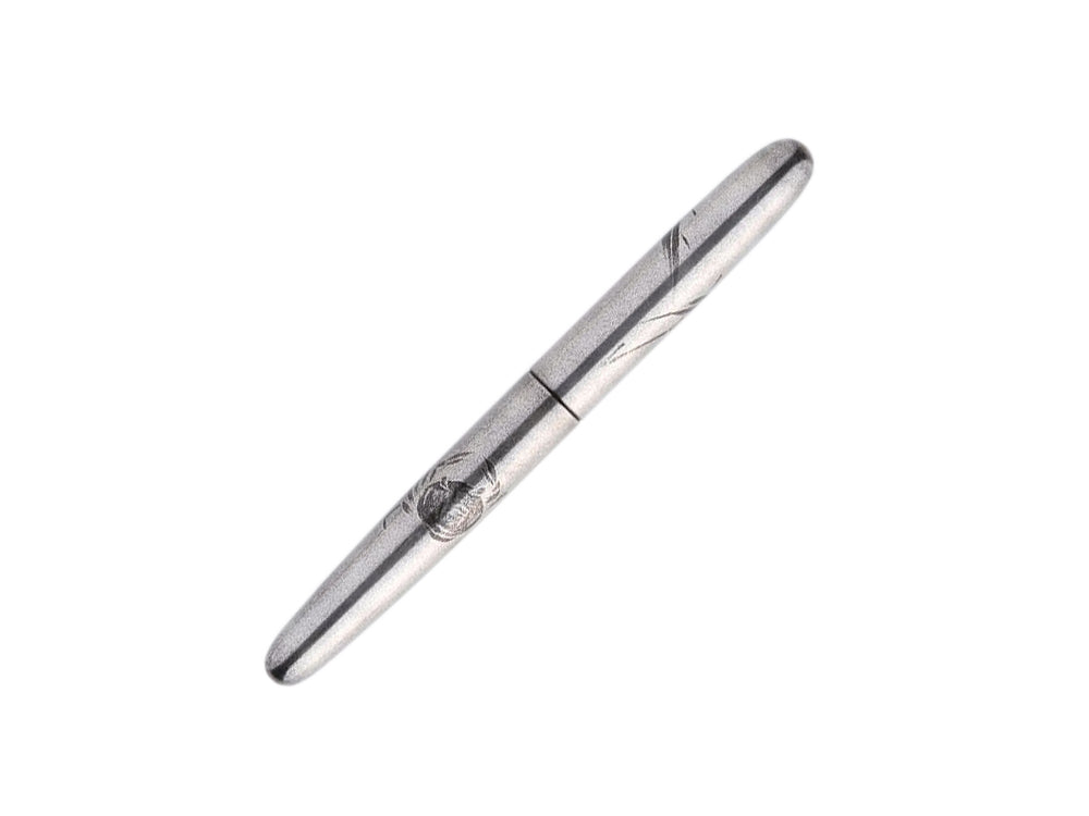 Nakaya Makie Crab Fountain Pen, Silver, Portable, Ebonite