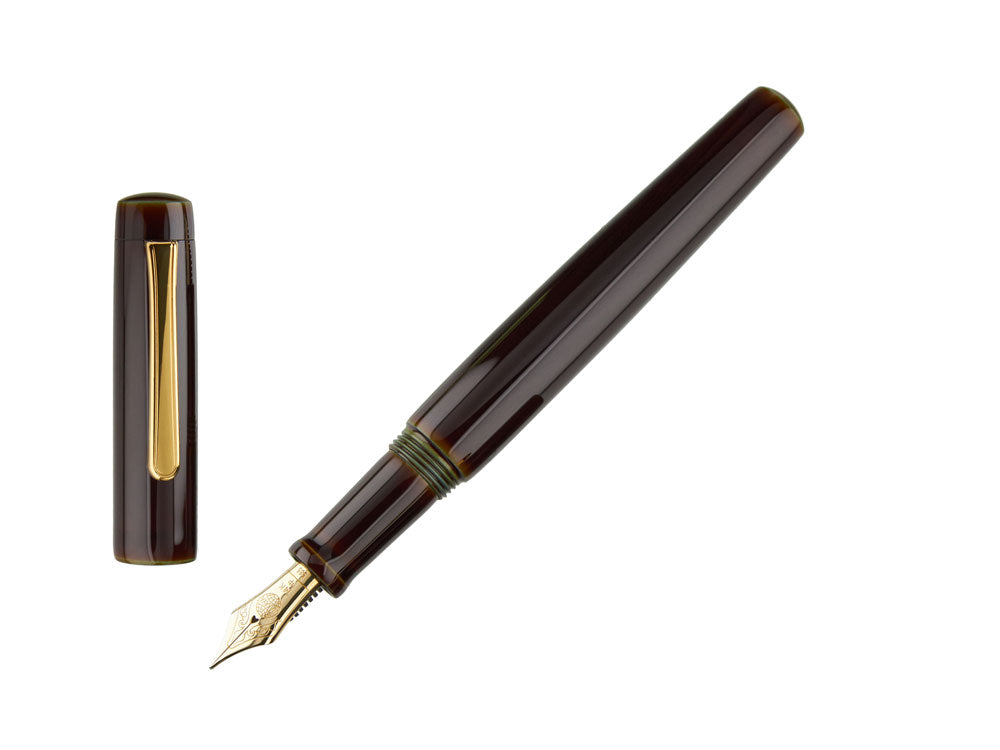 Nakaya Neo-Standard Fountain Pen, Heki-Tamenuri, Ebonite and Urushi