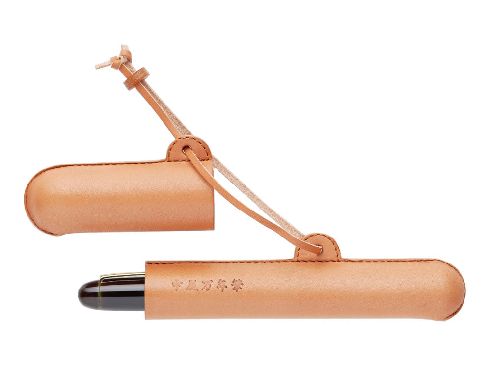 Nakaya Pen Case, Leather, Brown, 1 Writing Instrument