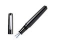 Nakaya Writer Kuro-Roiro Fountain Pen Black, Piccolo, Rhodium plated