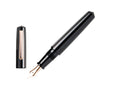 Nakaya Writer Kuro-Roiro Fountain Pen Black, Piccolo, Ebonite, Rose Gold