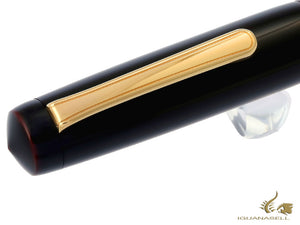 Nakaya Writer Fountain Pen Kuro-Tamenuri, Piccolo, Gold, Ebonite