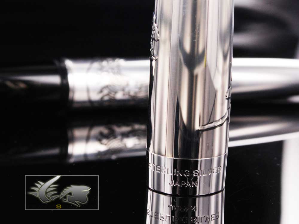 Namiki Pilot Mt Fuji & Wave -Sterl. Silver Fountain Pen