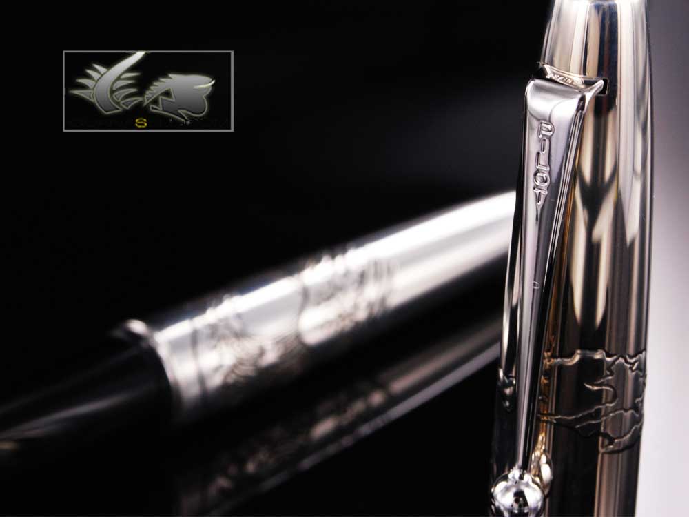 Namiki Pilot Mt Fuji & Wave -Sterl. Silver Fountain Pen