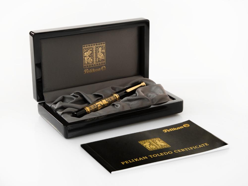 Pelikan Toledo M900 Fountain Pen, Gold, Resin, 921387