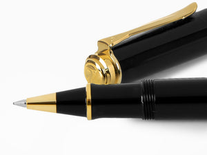 Pelikan R400 Rollerball pen, Black Resin, Gold trim, 987958