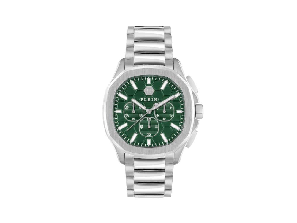Philipp Plein  44 mm Quartz Watch, Green, Mineral crystal, PWSAA0223