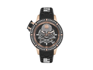 Philipp Plein Rich Automatic Watch, PVD, Black, 46 mm, PWUAA0223