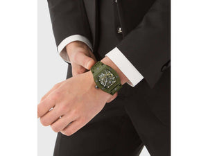 Philipp Plein The Skeleton Ecoceramic Automatic Watch, Green, 44 mm, PWVBA0223