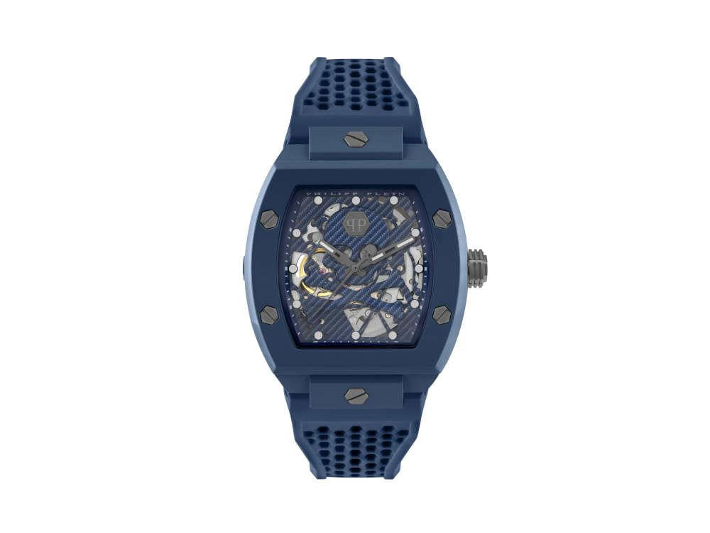 Philipp Plein The Skeleton Ecoceramic Automatic Watch, Blue, 44 mm, PWVBA0323