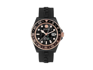 Philipp Plein GMT-I Challenger Quartz Watch, PVD, Black, 44 mm, PWYBA0823