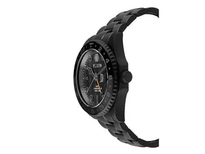 Philipp Plein GMT-I Challenger Quartz Watch, PVD, Black, 44 mm, PWYBA0923