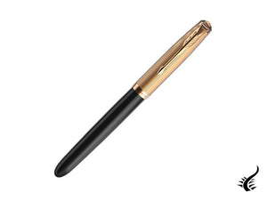 Parker 51 Fountain Pen, Resin, Black, 18k Gold, 2123512