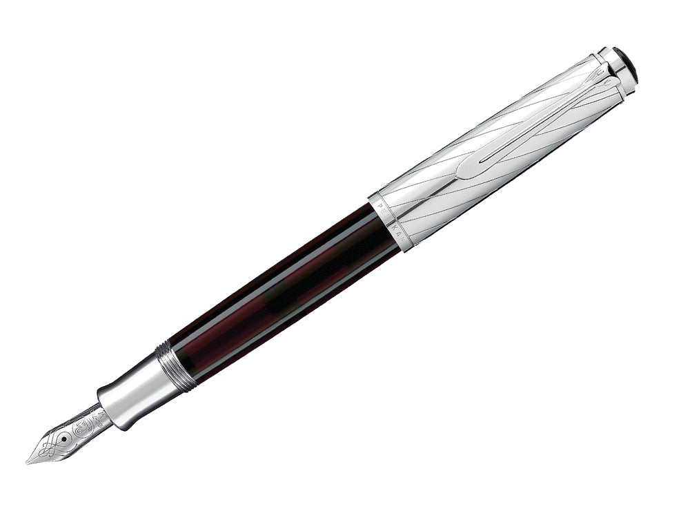 Pelikan Fountain Pen Souverän M 625 - Dark Red & Silver