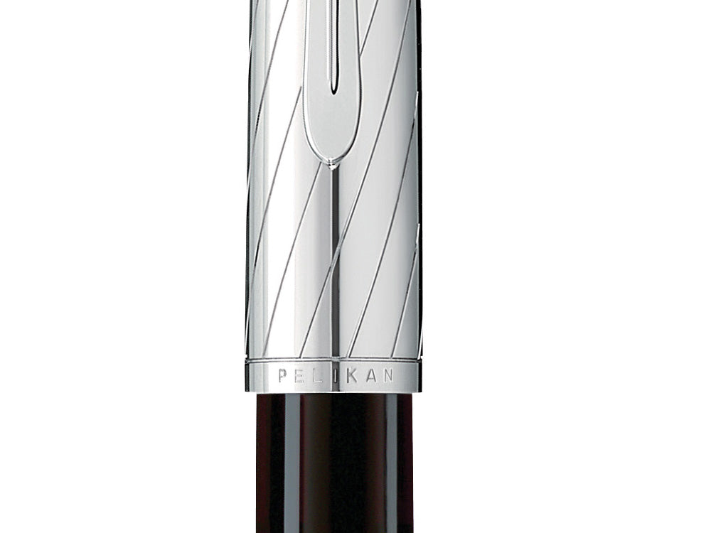 Pelikan Fountain Pen Souverän M 625 - Dark Red & Silver