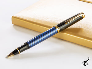 Pelikan Rollerball Pen Souverän R400, Black/Blue, 997502