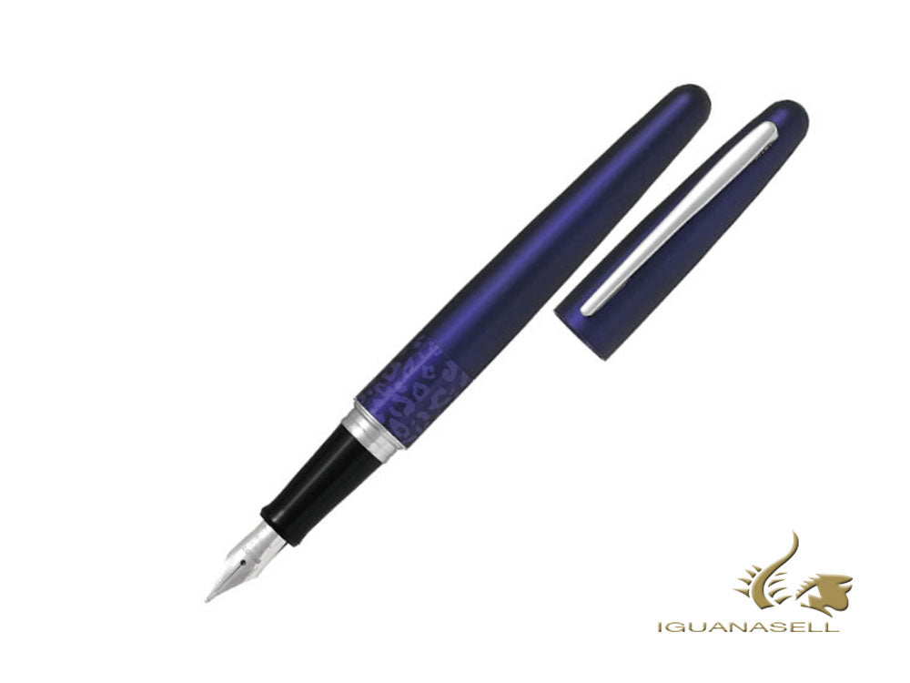 Pilot MR Pens Collection Urban Animal Leopard Fountain Pen, Metal, Blue