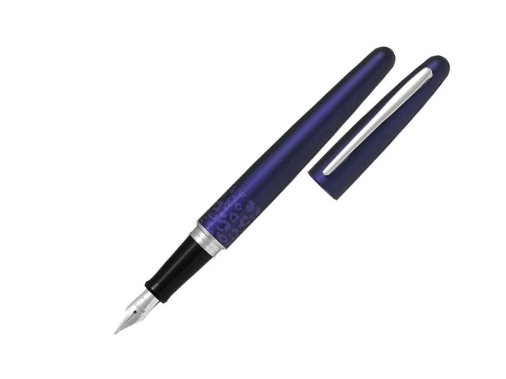 Pilot MR Pens Collection Urban Animal Leopard Fountain Pen, Metal, Blue