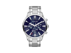 Roamer Superior Chrono Quartz Watch, Ronda 5030D, Blue, 44 mm, 508837 41 45 50