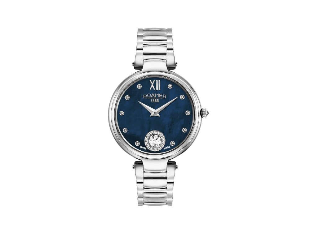 Roamer Aphrodite Quartz Watch, Ronda 1042, Blue, 38mm, 600843 41 49 50