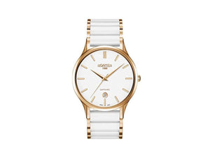Roamer C-Line Quartz Watch, Ronda 715 CAL 6, White, 40 mm, 657833 49 25 60