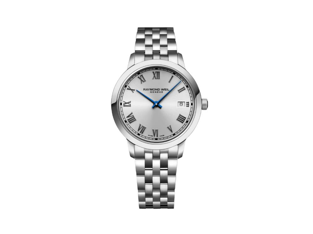 Raymond Weil Toccata Ladies Quartz Watch, Grey, 34 mm, Day, 5385-ST-00659