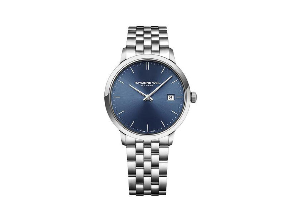 Raymond Weil Toccata Quartz Watch, Blue, 39 mm, Day, 5485-ST-50001