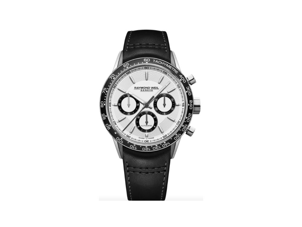 Raymond Weil Freelancer Automatic Watch, 43,5 mm, Tachymeter, 7741-SC1-30021